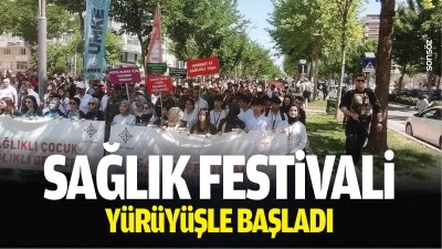 Sağlık Festivali, y&uuml;r&uuml;y&uuml;şle başladı