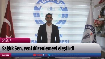 Sağlık Sen, yeni d&uuml;zenlemeyi eleştirdi