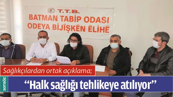 SAĞLIK&Ccedil;ILARDAN ORTAK A&Ccedil;IKLAMA