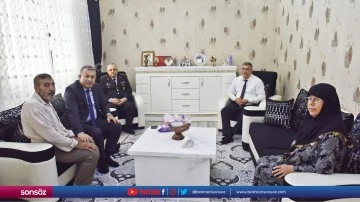 Şahin'den şehit ve gazi ailelerine bayram ziyareti