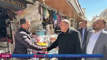 Şahin, esnaf ziyaretinde bulundu