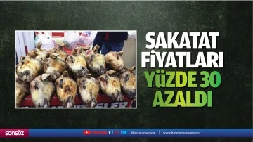 Sakatat fiyatları y&uuml;zde 30 azaldı