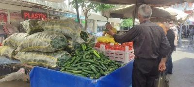Salatalık 25 TL'ye u&ccedil;tu