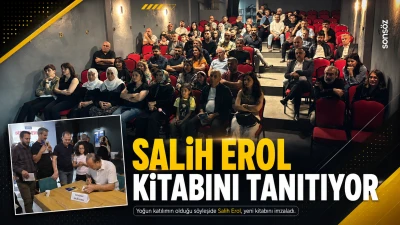 Salih Erol, kitabını tanıtıyor