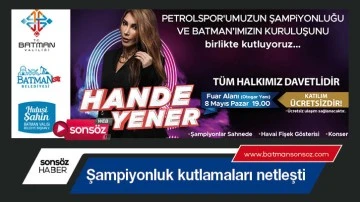 Şampiyonluk kutlamaları netleşti