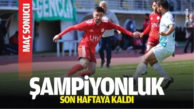 Şampiyonluk son haftaya kaldı