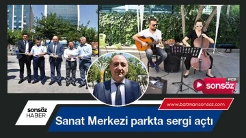 Sanat Merkezi parkta sergi a&ccedil;tı
