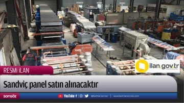 Sandvi&ccedil; panel satın alınacaktır