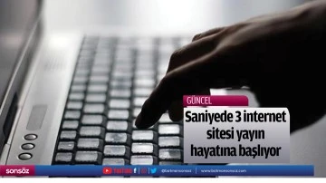 Saniyede 3 internet sitesi yayın hayatına başlıyor
