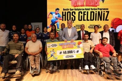 Şanlıurfa B&uuml;y&uuml;kşehir Belediyesinden amat&ouml;r kul&uuml;plere nakdi yardım