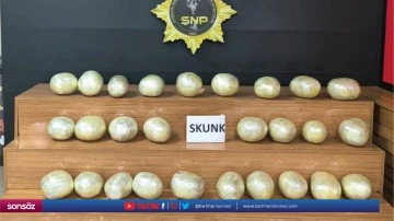 Şanlıurfa'da 34 kilogram sentetik uyuşturucu ele ge&ccedil;irildi