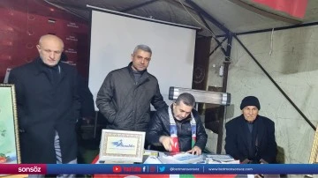 Şanlıurfa'da Gazze'ye destek i&ccedil;in sergi a&ccedil;ıldı