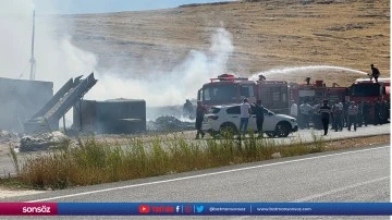 Şanlıurfa'da geri d&ouml;n&uuml;ş&uuml;m fabrikasında &ccedil;ıkan yangın s&ouml;nd&uuml;r&uuml;ld&uuml;
