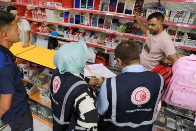 Şanlıurfa'da kırtasiye ve okul &uuml;r&uuml;nlerine y&ouml;nelik denetim yapıldı