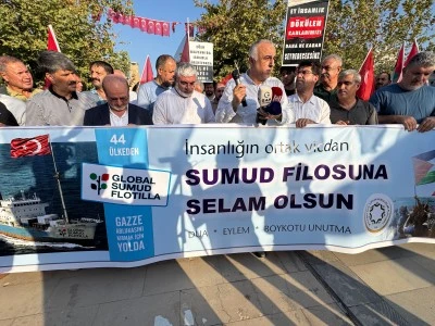 Şanlıurfa&rsquo;da K&uuml;resel Sumud Filosu'na destek