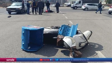 Şanlıurfa'da otomobille çarpışan motosikletin sürücüsü yaralandı