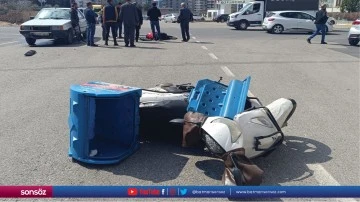 Şanlıurfa'da otomobille &ccedil;arpışan motosikletin s&uuml;r&uuml;c&uuml;s&uuml; yaralandı