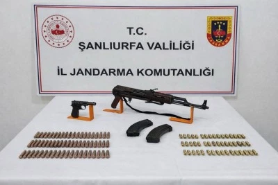 Şanlıurfa'da silah ka&ccedil;ak&ccedil;ılığı operasyonunda 13 ş&uuml;pheli yakalandı