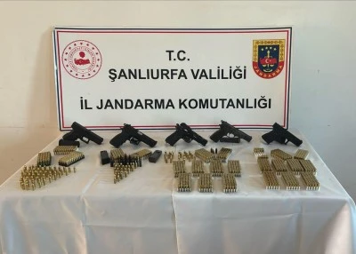 Şanlıurfa'da silah ka&ccedil;ak&ccedil;ılığı operasyonunda 4 ş&uuml;pheli yakalandı