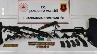 Şanlıurfa'da silah ka&ccedil;ak&ccedil;ılığı operasyonunda 7 zanlı yakalandı