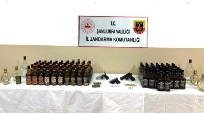 Şanlıurfa'da silah ve sahte i&ccedil;ki operasyonunda 1 ş&uuml;pheli yakalandı