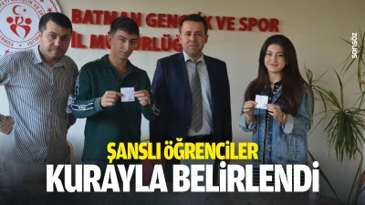 Şanslı &ouml;ğrenciler kurayla belirlendi