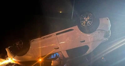 Şarampole devrilen otomobildeki 6 kişi yaralandı