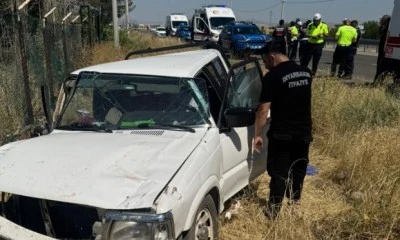 Şarampole devrilen pikaptaki 7 kişi yaralandı