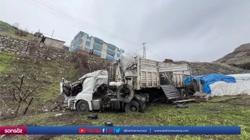 Şarampole devrilen tırın s&uuml;r&uuml;c&uuml;s&uuml; yaralandı