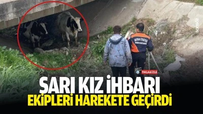Sarı kız ihbarı, ekipleri harekete ge&ccedil;irdi