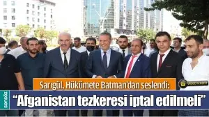 SARIG&Uuml;L, H&Uuml;K&Uuml;METE BATMAN&rsquo;DAN SESLENDİ