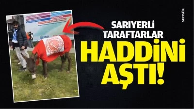 Sarıyerli taraftarlar haddini aştı!