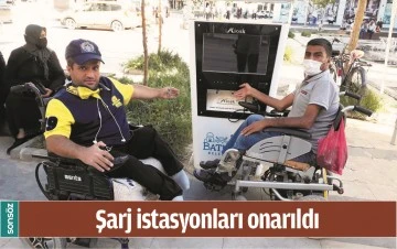 ŞARJ İSTASYONLARI ONARILDI