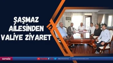 Şaşmaz ailesinden valiye ziyaret