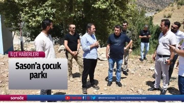 Sason&rsquo;a &ccedil;ocuk parkı