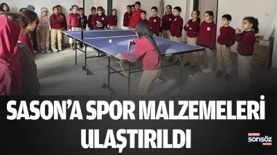Sason&rsquo;a spor malzemeleri ulaştırıldı