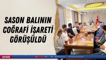 Sason balının coğrafi işareti g&ouml;r&uuml;ş&uuml;ld&uuml;