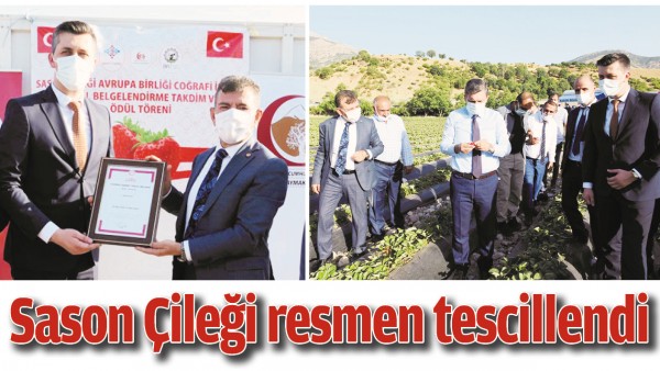 SASON &Ccedil;İLEĞİ RESMEN TESCİLLENDİ