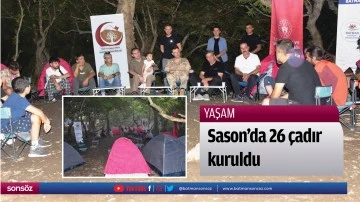 Sason&rsquo;da 26 &ccedil;adır kuruldu