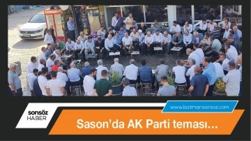 Sason&rsquo;da AK Parti teması&hellip;