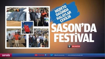 Sason&rsquo;da festival; Mereto Dağında halaylar &ccedil;ekildi