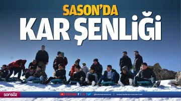 Sason'da kar şenliği