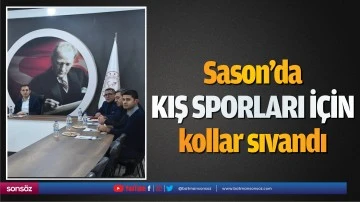 Sason&rsquo;da kış sporları i&ccedil;in kollar sıvandı