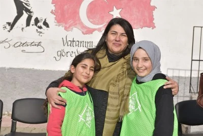 Sason'da k&ouml;y okulundaki &ouml;ğrenciler sporla buluşturuldu