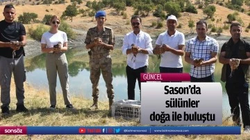 Sason&rsquo;da s&uuml;l&uuml;nler doğa ile buluştu