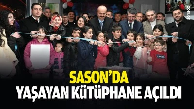 Sason&rsquo;da yaşayan k&uuml;t&uuml;phane a&ccedil;ıldı