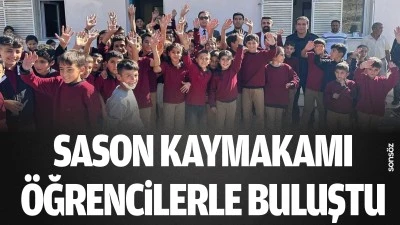 Sason Kaymakamı, &ouml;ğrencilerle buluştu