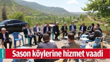 Sason k&ouml;ylerine hizmet vaadi