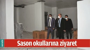 Sason okullarına ziyaret