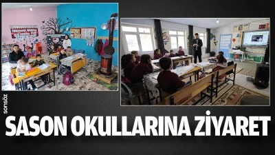 Sason okullarına ziyaret 